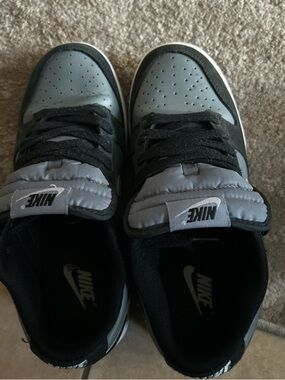 Nike Gray and Black Low-Top Sneakers
